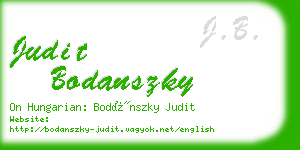 judit bodanszky business card